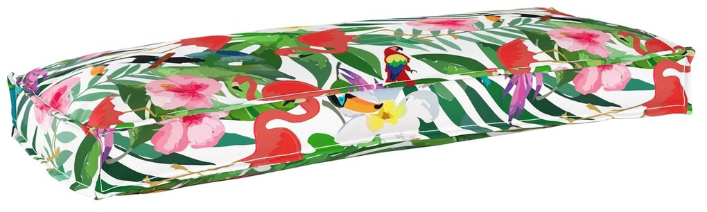 vidaXL Almofada Floral Multicolor 100 x 40 x 8 cm Tecido Oxford