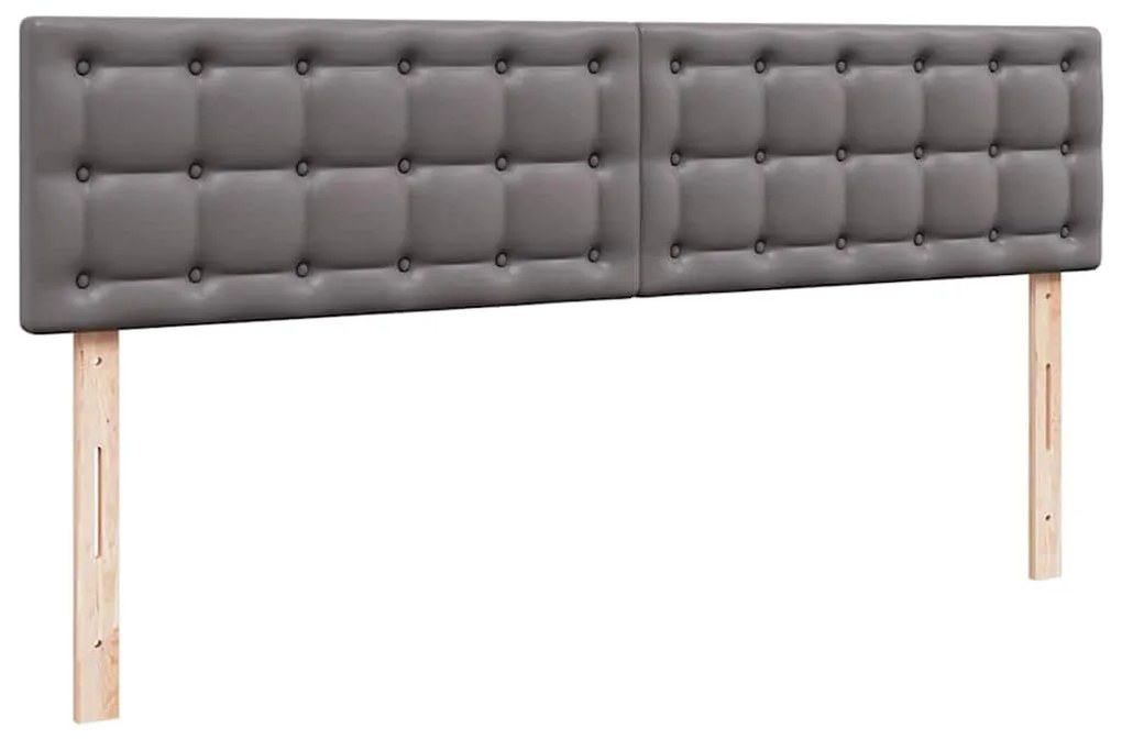 Cama otomana com colchões &amp; LEDs 180x200 cm couro artificial