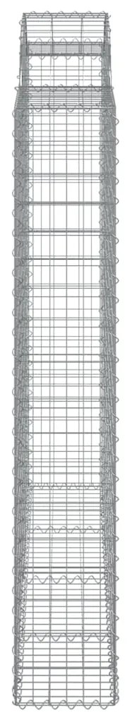 Cestos gabião arqueados 6pcs 200x50x180/200cm ferro galvanizado