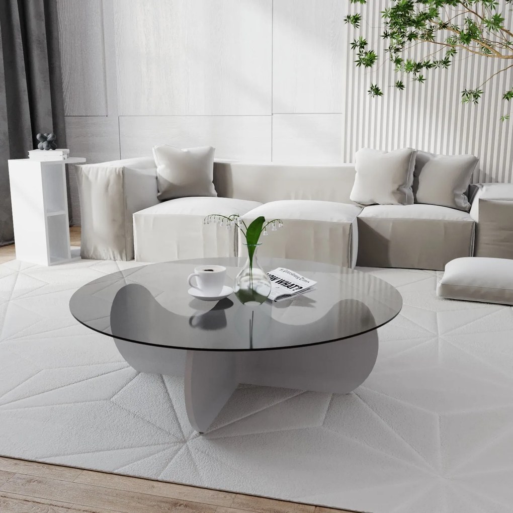Mesa de Centro Himalayas – Branco – 90x30x90 cm