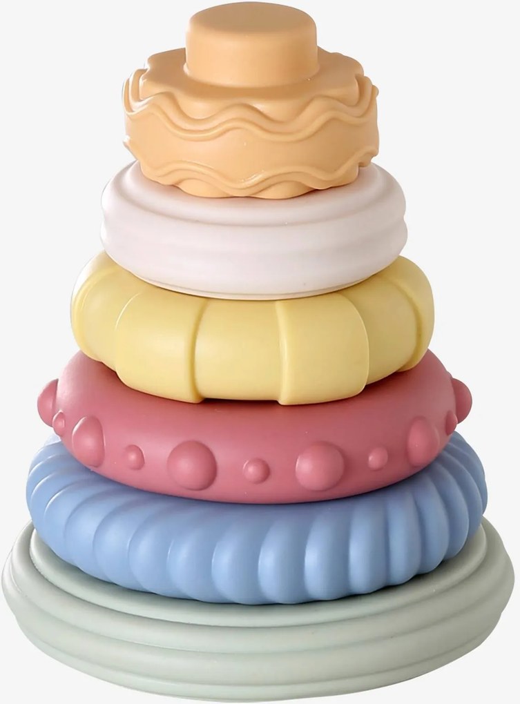 Pirâmide sensorial para empilhar multicolor