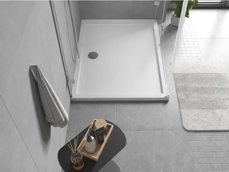 Mexen Flow base de duche retangular slim 90 x 85 cm, branco brilho - 46R108590