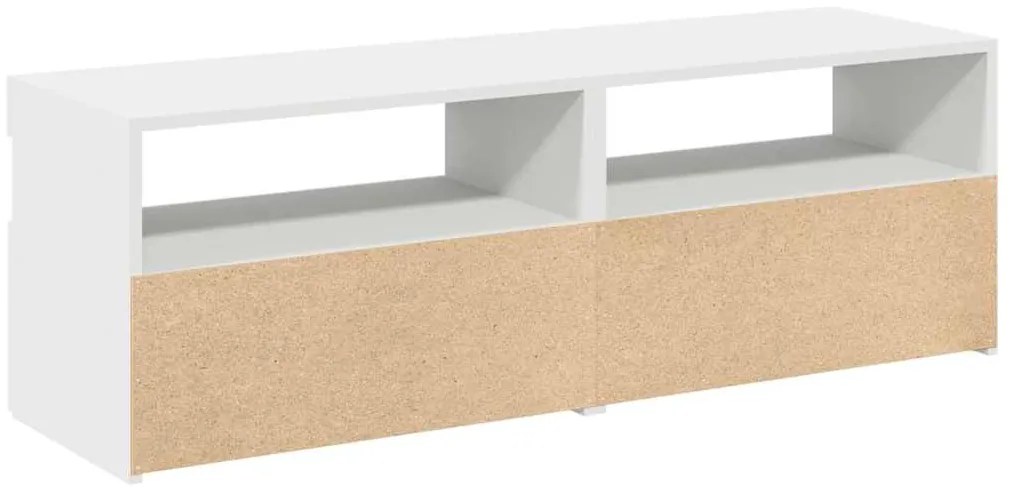 Móveis de TV com luzes LED 2 pcs 60x35x40 cm branco