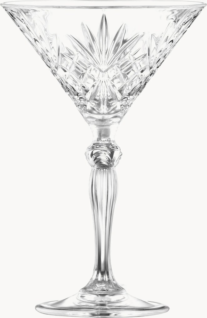 Copos de martini de cristal Melodia, conjunto de 6