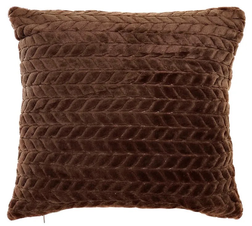 Almofada DKD Home Decor Castanho Poliéster Alumínio (45 x 10 x 45 cm)