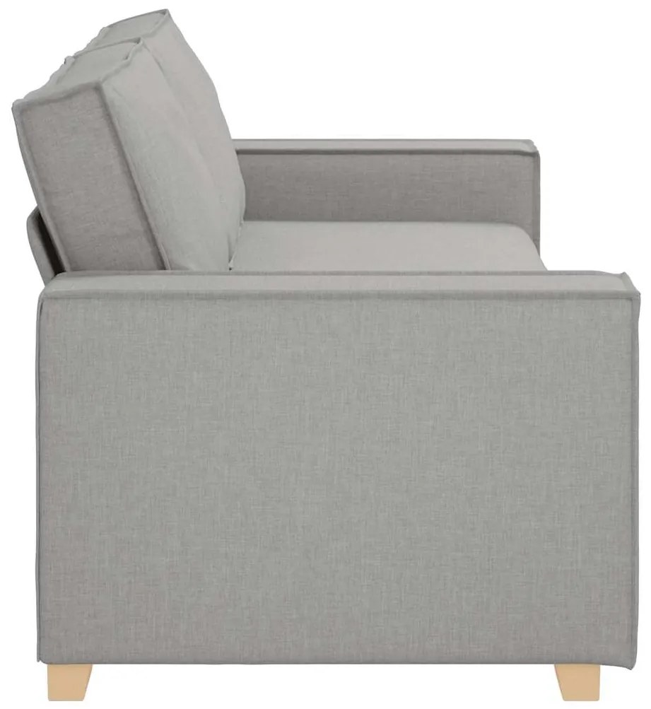 Sofá de 3 lugares cinza nuvem 180 cm tecido