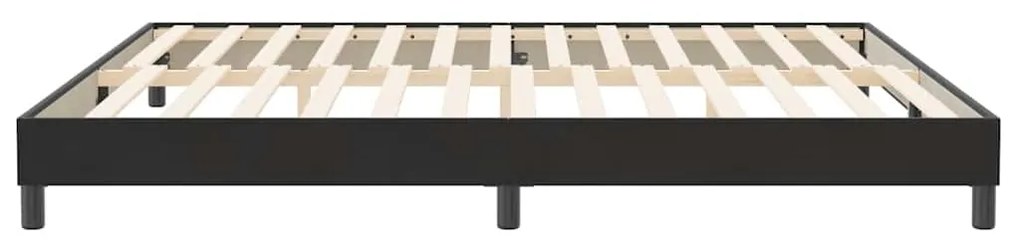 Estrutura de cama sem colchão 200x210 cm veludo preto