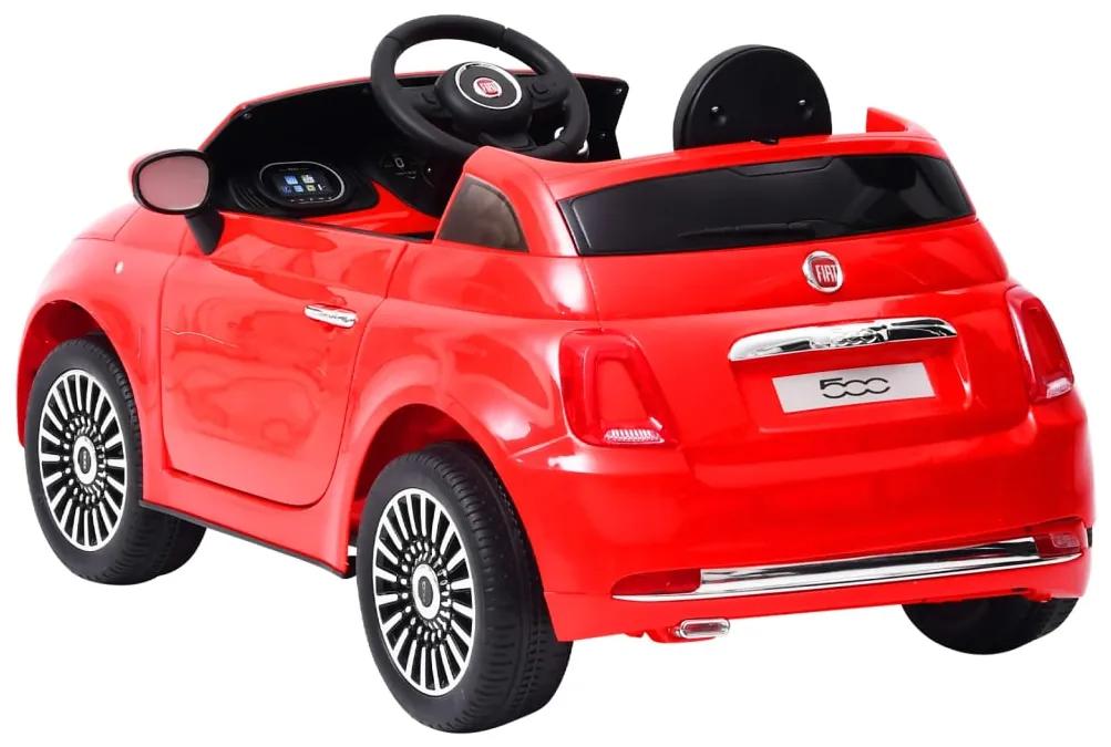 Carro elétrico de criança Fiat 500 vermelho
