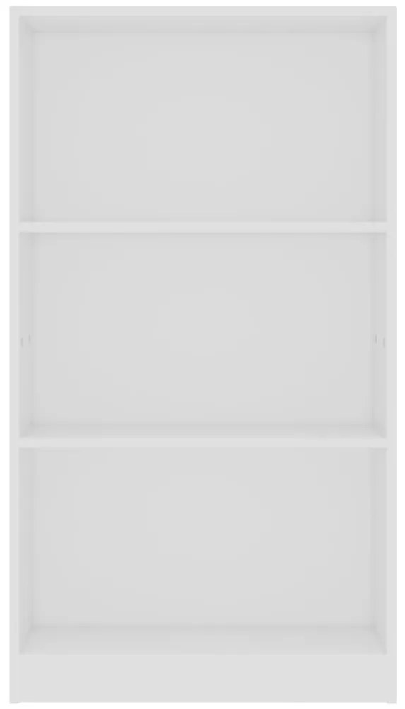 Estante c/ 3 prateleiras 60x24x109 cm madeira processada branco