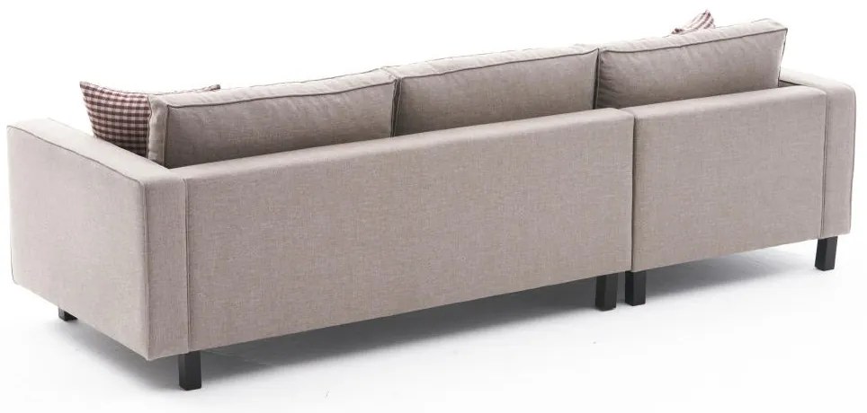 Sofá de Canto Kale – Creme – 258x83x181 cm