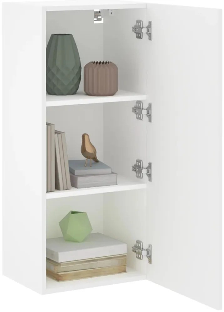 Móvel de parede p/ TV 40,5x30x90 cm derivados de madeira branco