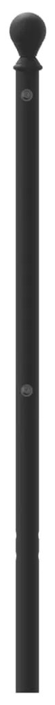 Cabeceira de cama 120 cm metal preto
