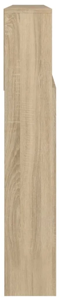 Armário de cabeceira 220x19x103,5 cm cor carvalho sonoma