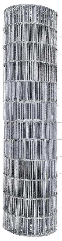 Cerca Euro com 7 Postes em Ponta 1.5x10 m de Aço Galvanizado