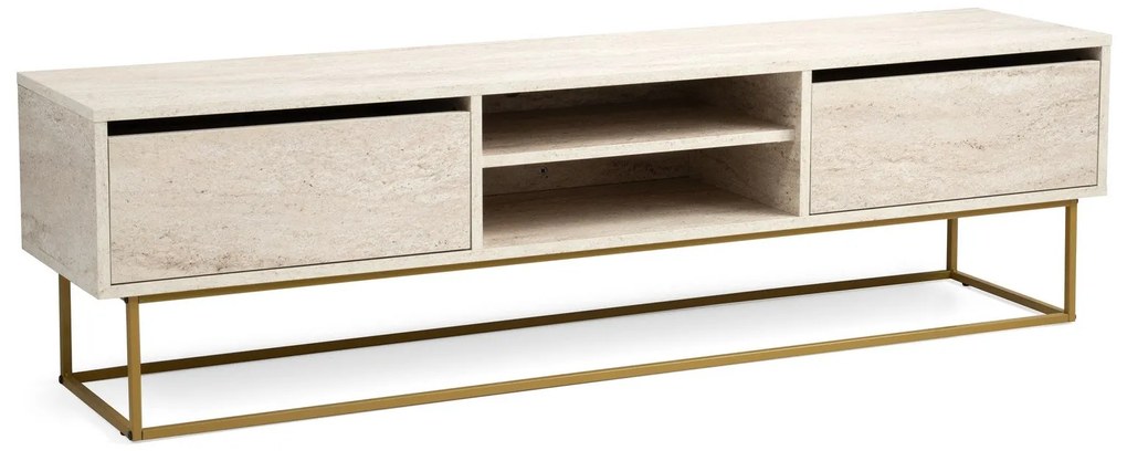 Móvel de TV Escape – Travertine Gold – 180 cm x 50 cm x 40 cm