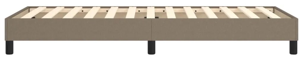 Estrutura de cama sem colchão 90x190 cm tecido cinzento