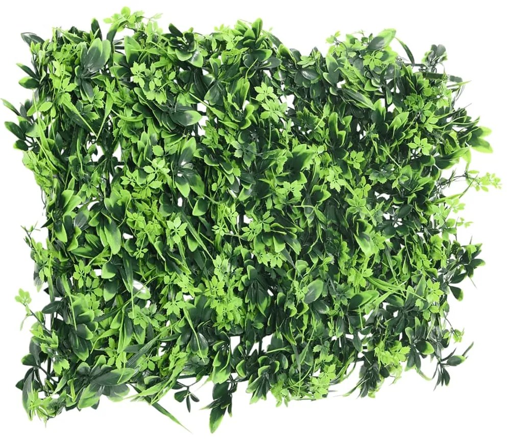 Vedação de folhas artificiais 24 pcs 40x60 cm verde