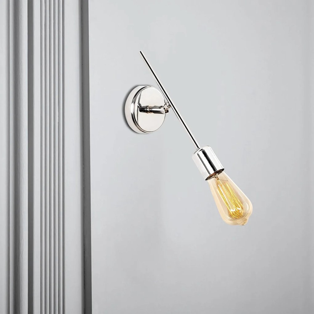 Aplique de Parede Mizrak – Cromado – 4 x 24 cm