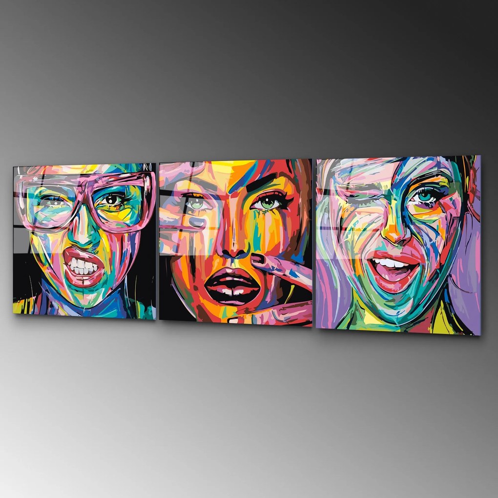 Pintura Decorativa em Vidro Temperado UV-852 – Multicolor – 50 x 50 cm