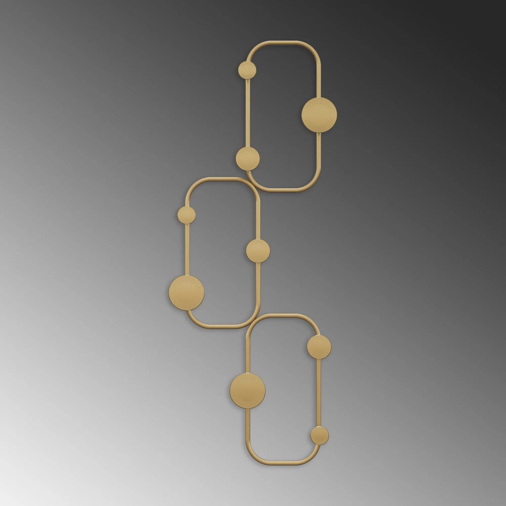 Gancho de Parede em Metal Lizzard – Dourado – 28 x 5 cm