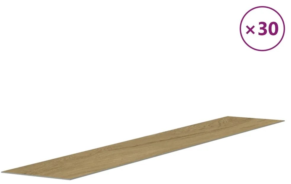 Painel de parede c/ aspeto de madeira 4,12 m² PVC castanho