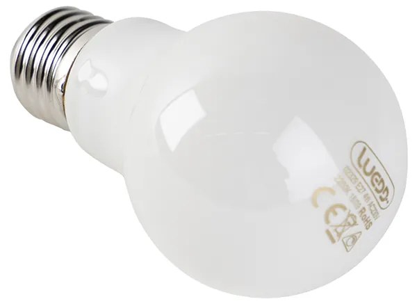 Conjunto de 5 Lâmpadas LED E27 reguláveis Vidro Opal 4W 320lm 2200K