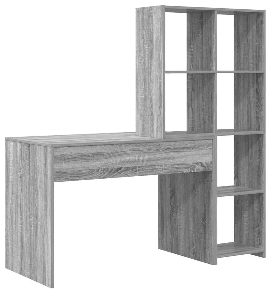 Mesa Sonoma cinzento 138.5 x 55 x 143 cm Madeira processada