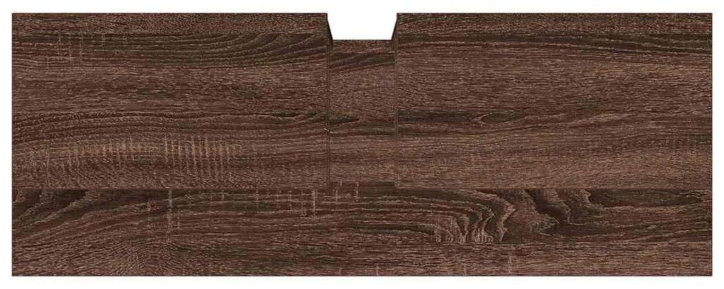 Móvel lavatório 80x30x60cm derivados madeira carvalho castanho