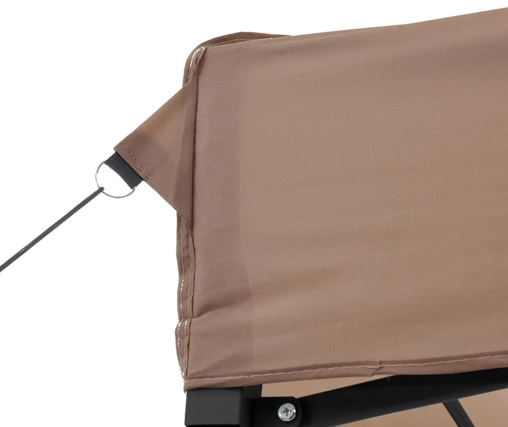 Tenda para festas pop-up dobrável 292x292x315 cm castanho