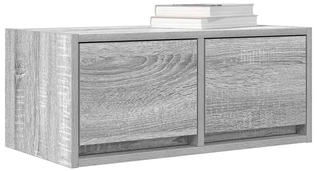 Móvel de TV 60x31x25,5 cm derivados de madeira cinzento sonoma