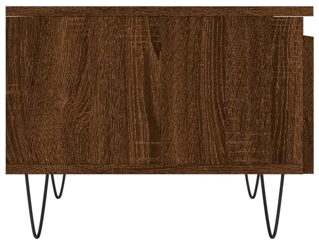 Mesa de centro 50x46x35 cm derivados madeira carvalho castanho