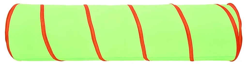 Túnel de brincar infantil 175 cm poliéster verde