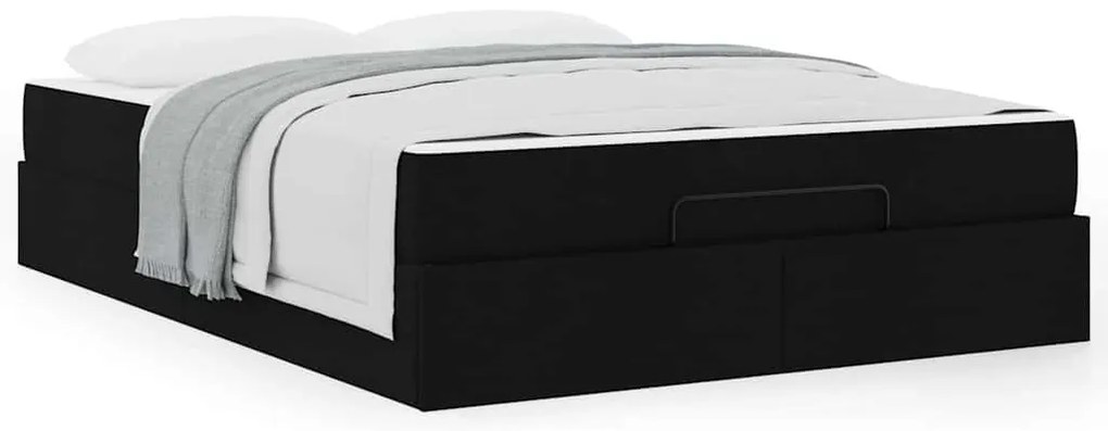 Estrutura da Cama Outros com armazenamento Preto 160 x 200 cm tecido