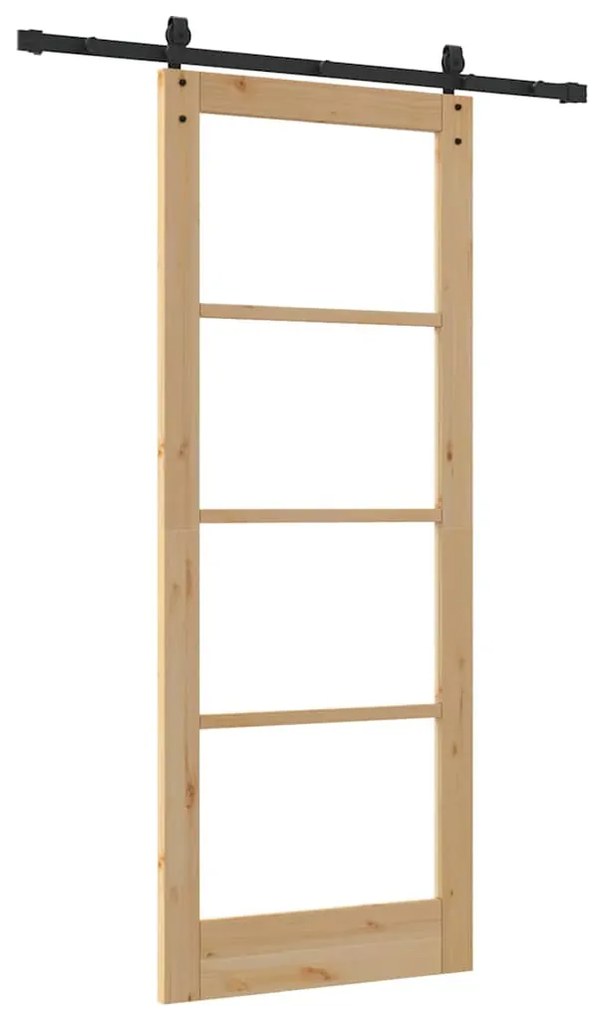 Porta Deslizante vidaXL com Conjunto de Hardware 'ORKDAL'83x211 cm