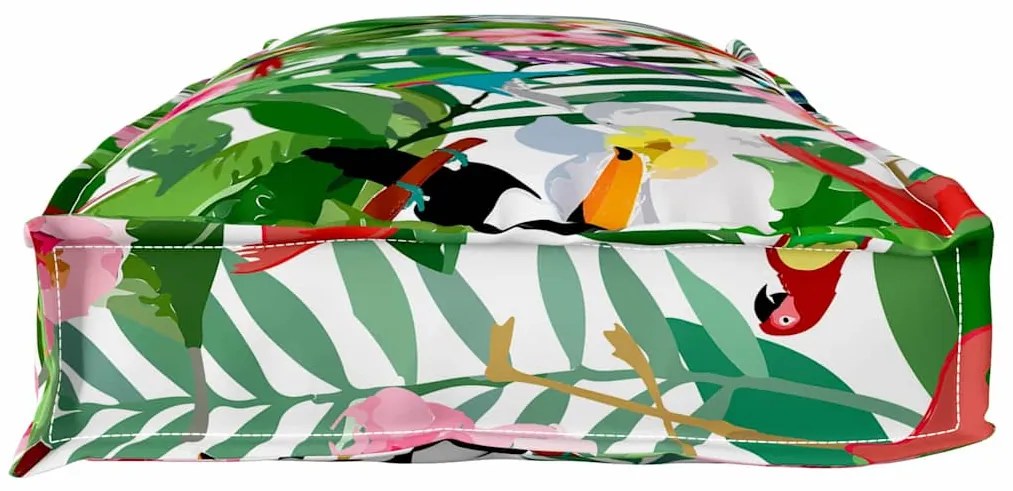 Almofada de Palete para Banco Tropical Jungle 110 x 40 x 8 cm em Tecid