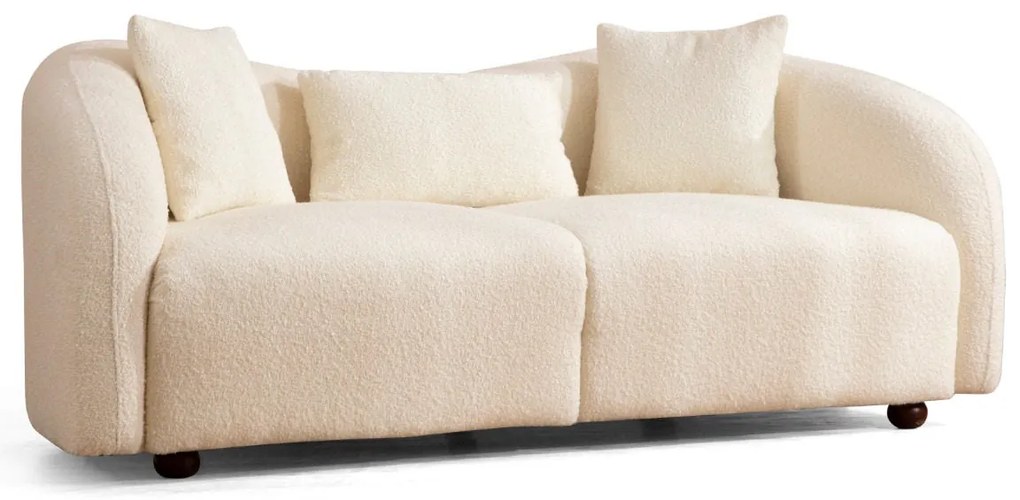 Sofá de 2 Lugares Venedik – Creme – 190x76x91 cm
