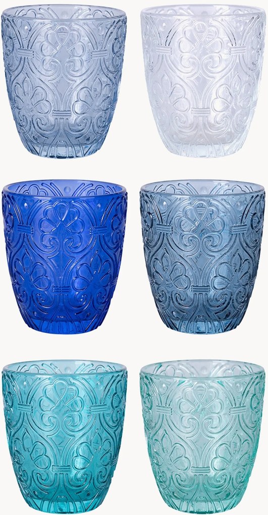 Copos Granada, conjunto de 6