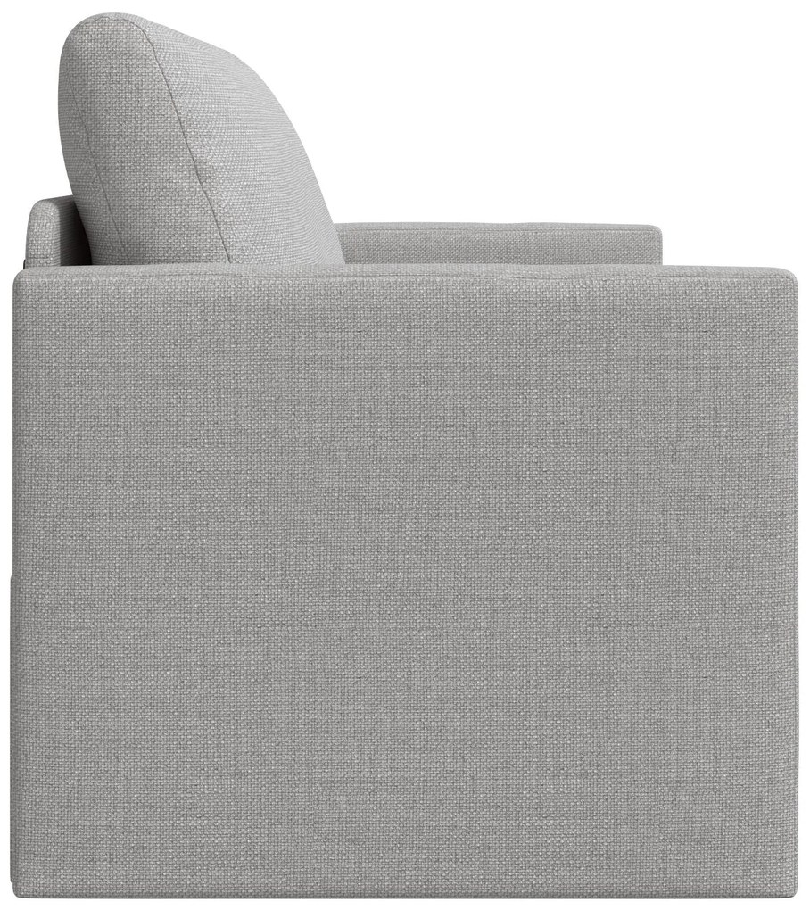 Sofá Cama de Chão 2-em-1 Cinzento-claro 124x71x78 cm Tecido