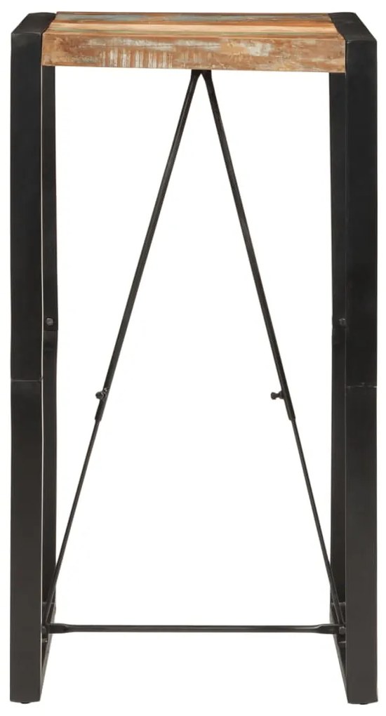Mesa de bar 60x55x110 cm madeira recuperada maciça