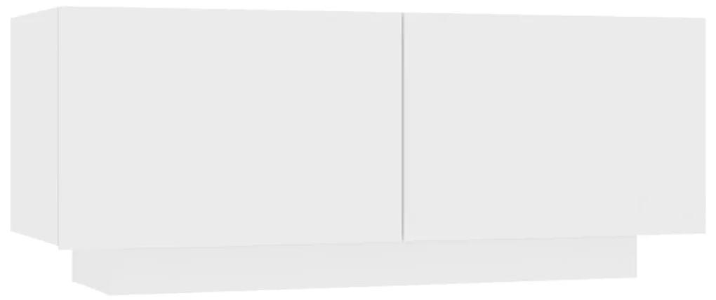 Móvel de TV 100x35x40 cm contraplacado branco