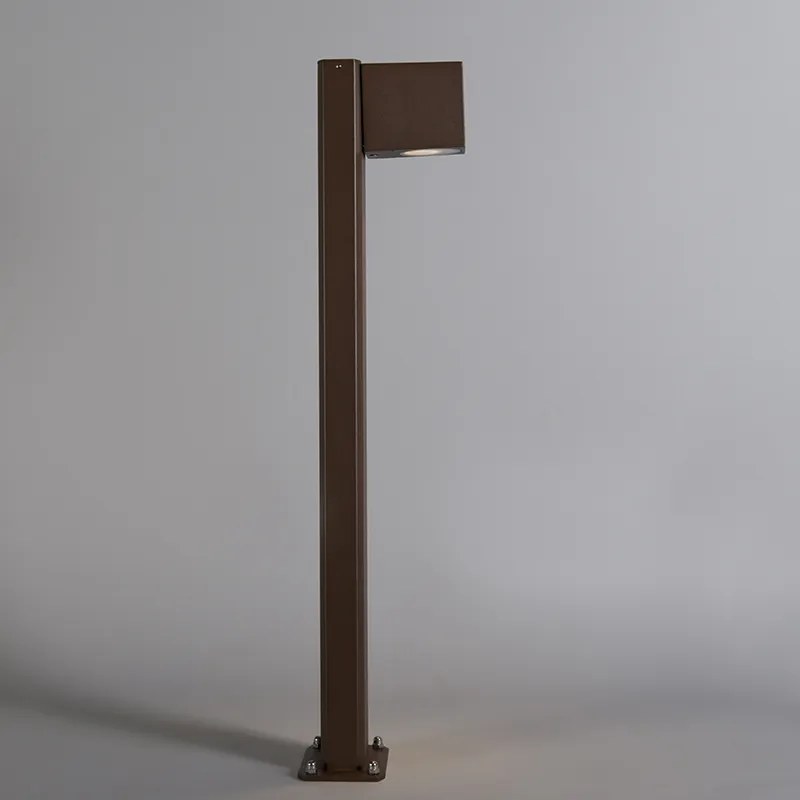 Candeeiro de chão inteligente para exterior castanho ferrugem 65 cm IP44 incl. WiFi GU10 - Baleno