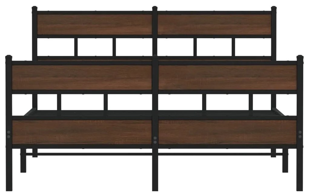 Cama sem colchão com cabeceira e pés 137x190 cm