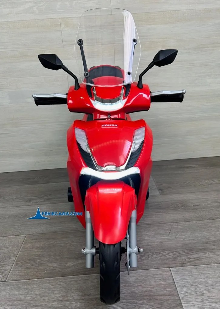 Mota elétrica para crianças a 6 anos 12V Honda SH350i rodas Borracha Vermelha