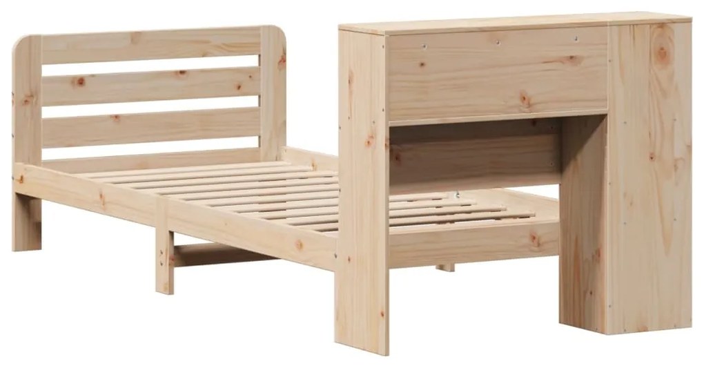 Cama sem colchão 90x190 cm madeira de pinho maciça