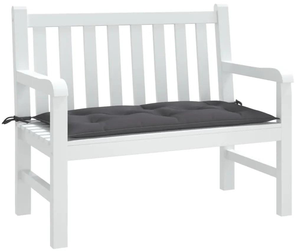 Almofadão p/ banco de jardim 110x50x7cm tecido oxford antracite