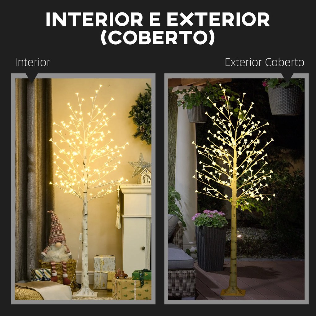 Árvore Cerejeira com 180 Luzes LED IP4 Banco Quente Candeeiro Decorati