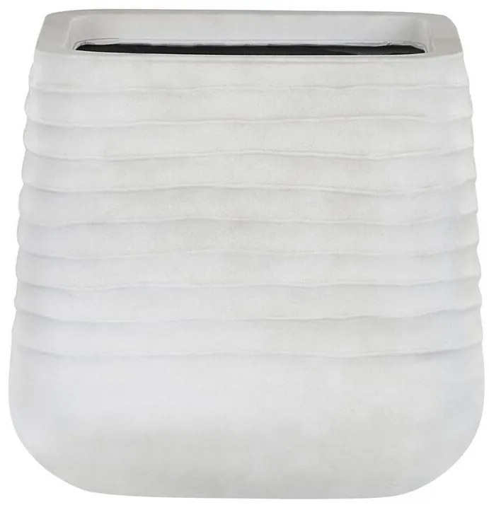 Vaso para plantas branco 38 x 38 x 37 cm PARIKIA Beliani