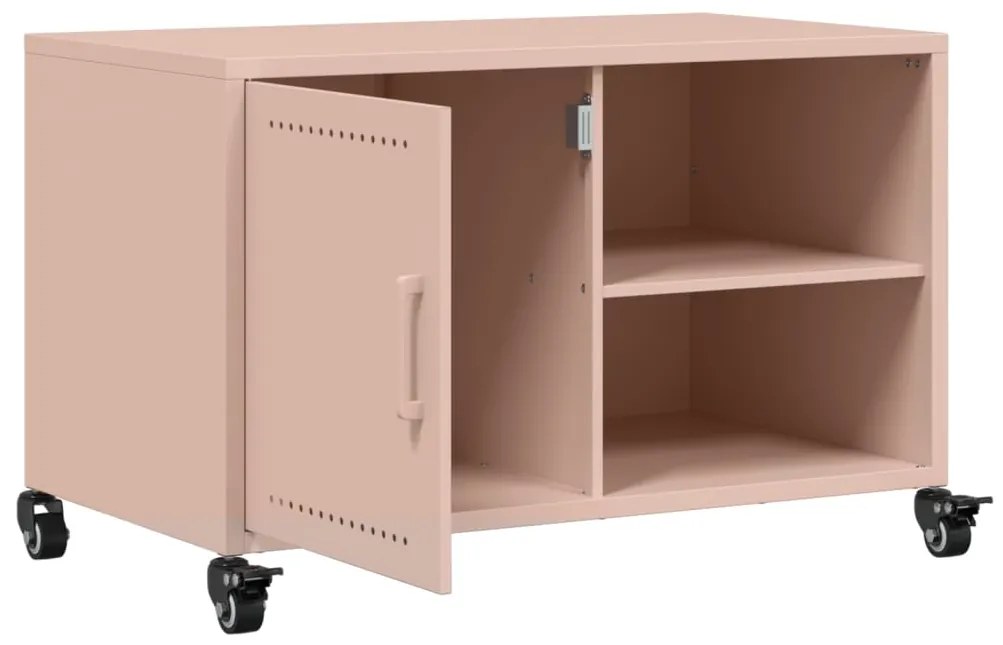 Móvel de TV 68x39x43,5 cm aço rosa