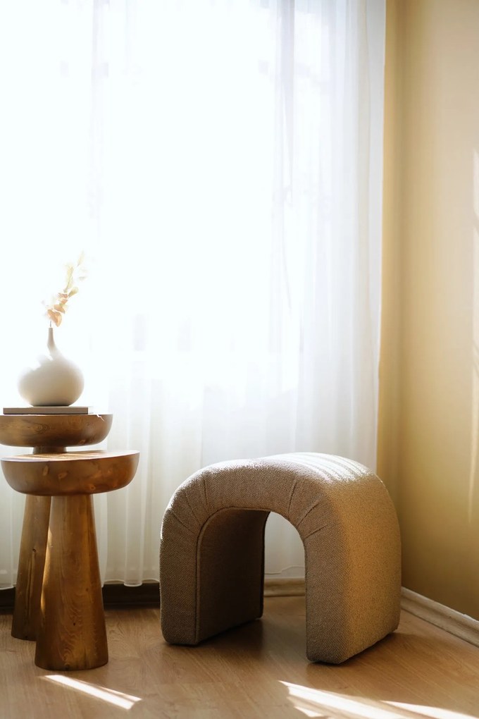 Pouffe Nu – Castanho – 51x45x46 cm