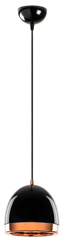 Chandelier Mugo – Preto e Dourado – 17 x 17 cm